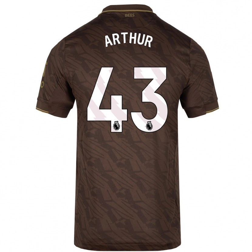 Danxen Män Benjamin Arthur #43 Brun Guld Bortatröja Matchtröjor 2025/26 Tröjor T-Tröja
