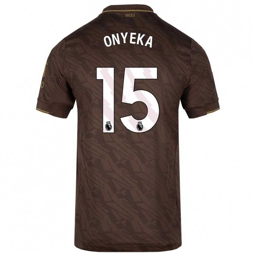 Danxen Män Frank Onyeka #15 Brun Guld Bortatröja Matchtröjor 2025/26 Tröjor T-Tröja