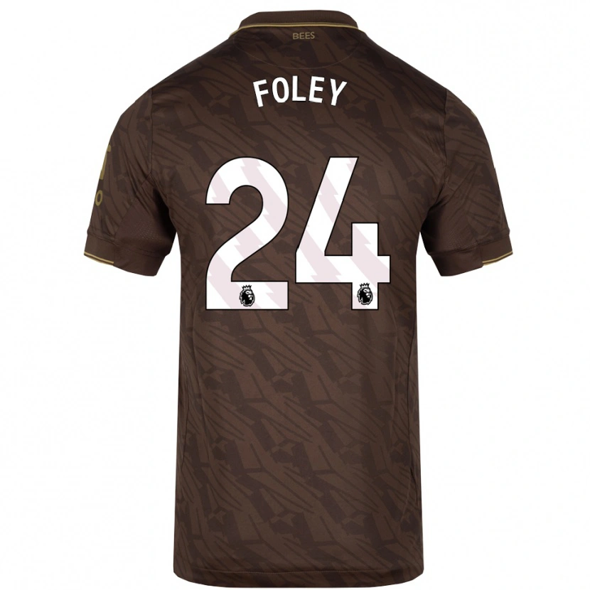 Danxen Män Shania Foley #24 Brun Guld Bortatröja Matchtröjor 2025/26 Tröjor T-Tröja