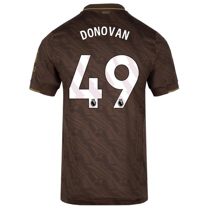 Danxen Män Romelle Donovan #49 Brun Guld Bortatröja Matchtröjor 2025/26 Tröjor T-Tröja