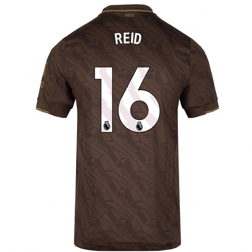 Danxen Män Jodie Reid #16 Brun Guld Bortatröja Matchtröjor 2025/26 Tröjor T-Tröja