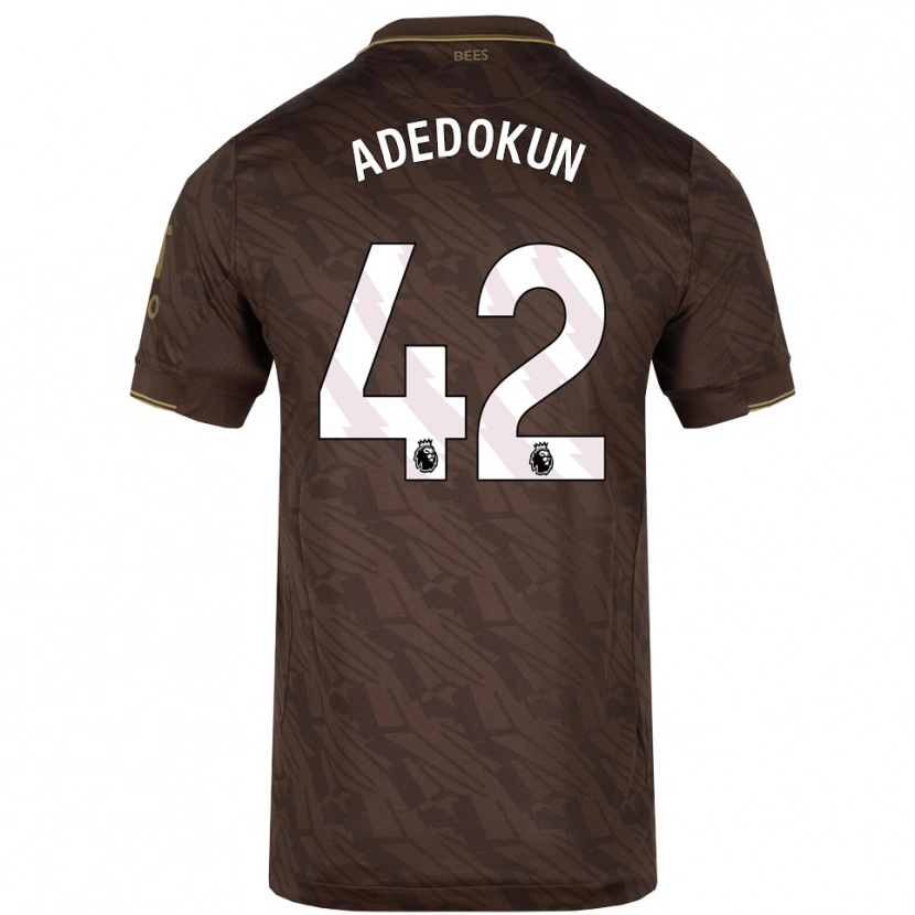 Danxen Män Val Adedokun #42 Brun Guld Bortatröja Matchtröjor 2025/26 Tröjor T-Tröja