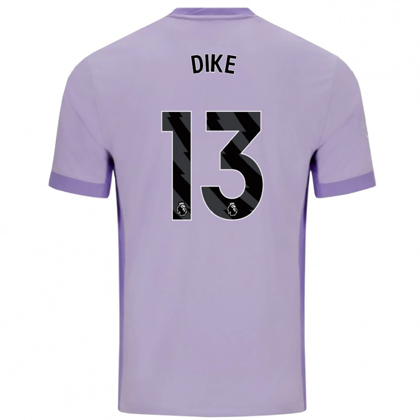 Danxen Män Michael Dike #13 Taro Lila Vit Bortatröja Matchtröjor 2025/26 Tröjor T-Tröja