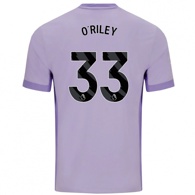 Danxen Män Matt O'riley #33 Taro Lila Vit Bortatröja Matchtröjor 2025/26 Tröjor T-Tröja