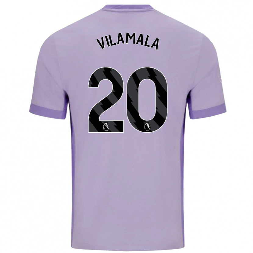 Danxen Män Bruna Vilamala #20 Taro Lila Vit Bortatröja Matchtröjor 2025/26 Tröjor T-Tröja