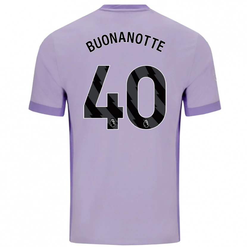 Danxen Män Facundo Buonanotte #40 Taro Lila Vit Bortatröja Matchtröjor 2025/26 Tröjor T-Tröja