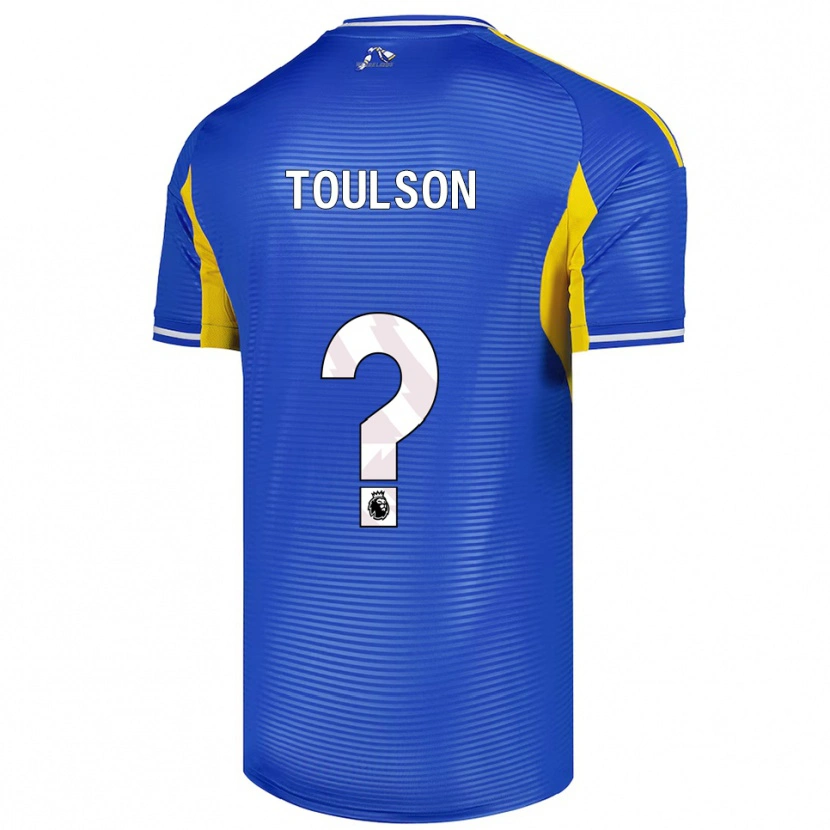 Danxen Män Daniel Toulson #0 Blå Gul Bortatröja Matchtröjor 2025/26 Tröjor T-Tröja