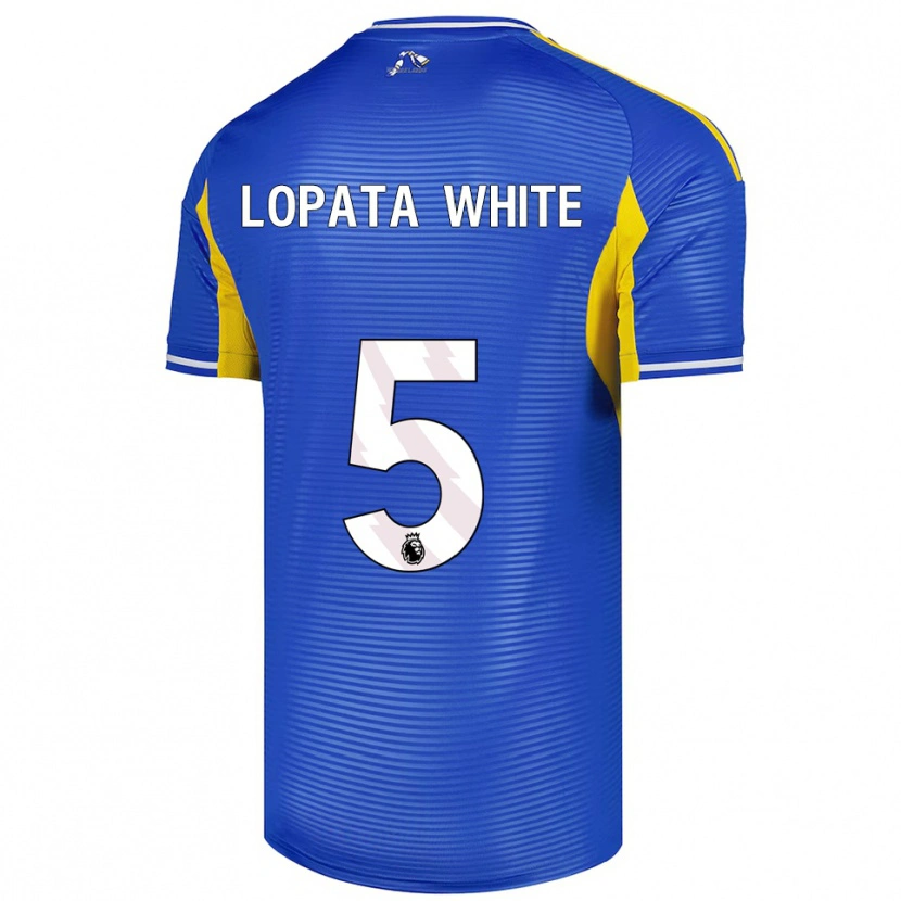 Danxen Män Reuben Lopata-White #5 Blå Gul Bortatröja Matchtröjor 2025/26 Tröjor T-Tröja