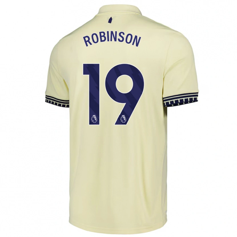 Danxen Män Katie Robinson #19 Benvit Svart Bortatröja Matchtröjor 2025/26 Tröjor T-Tröja