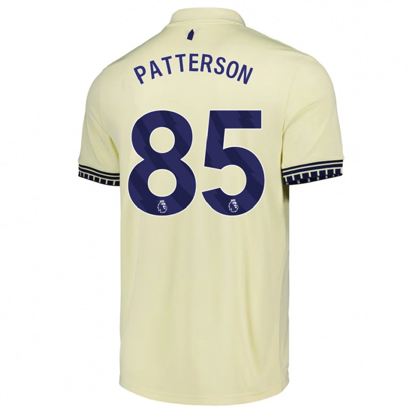 Danxen Män Jack Patterson #85 Benvit Svart Bortatröja Matchtröjor 2025/26 Tröjor T-Tröja