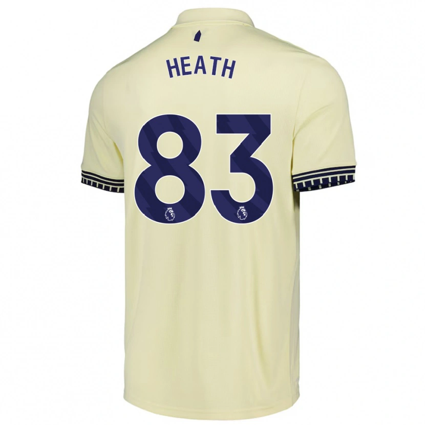 Danxen Män Isaac Heath #83 Benvit Svart Bortatröja Matchtröjor 2025/26 Tröjor T-Tröja