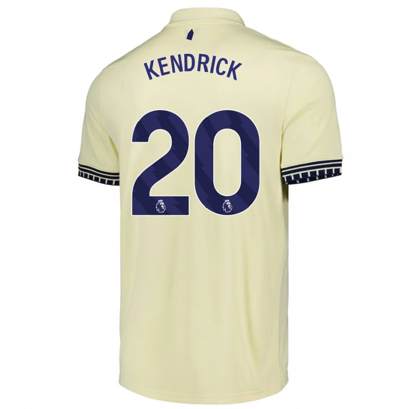 Danxen Män Levi Kendrick #20 Benvit Svart Bortatröja Matchtröjor 2025/26 Tröjor T-Tröja
