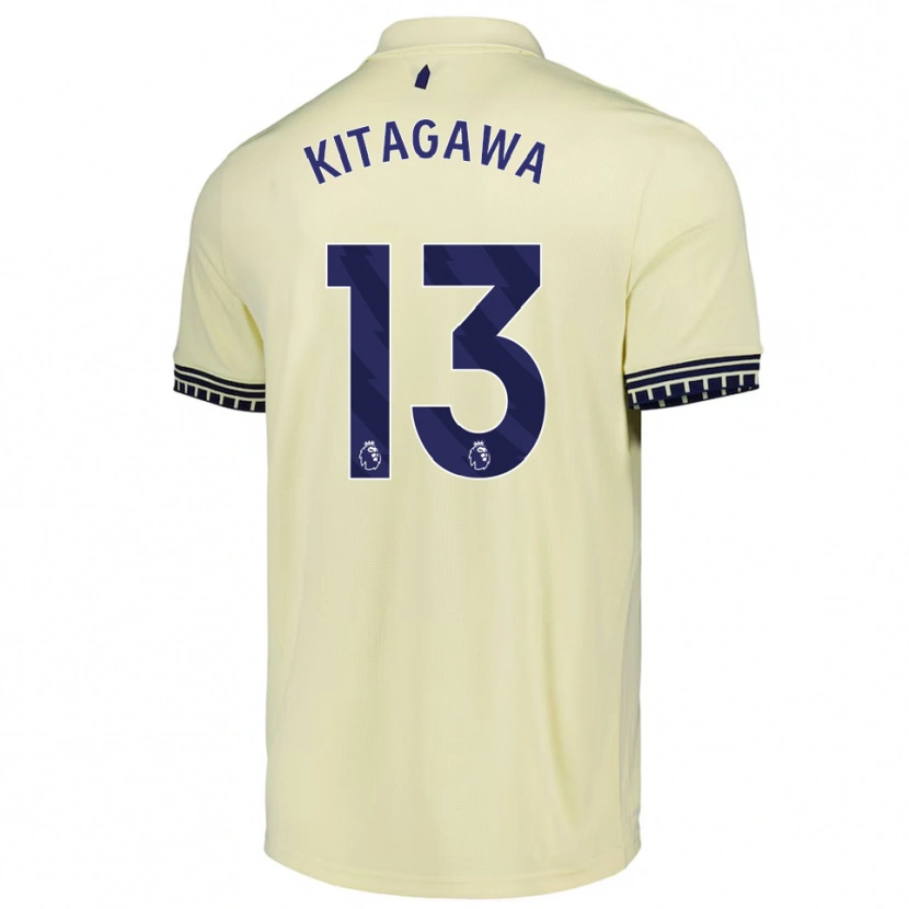 Danxen Män Hikaru Kitagawa #13 Benvit Svart Bortatröja Matchtröjor 2025/26 Tröjor T-Tröja