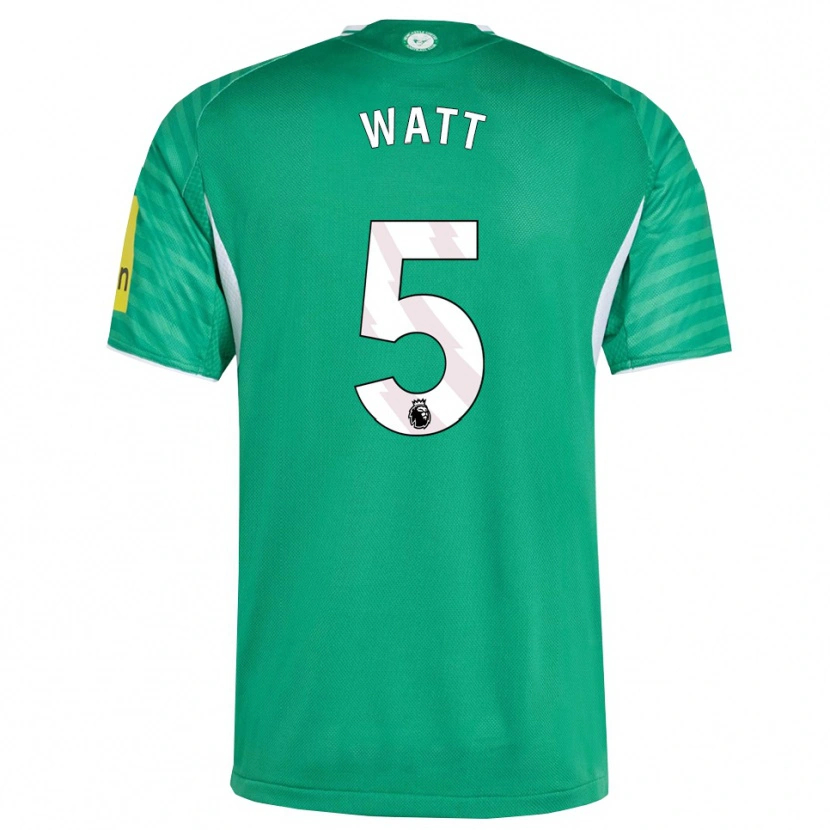 Danxen Män Olivia Watt #5 Grön Vit Bortatröja Matchtröjor 2025/26 Tröjor T-Tröja