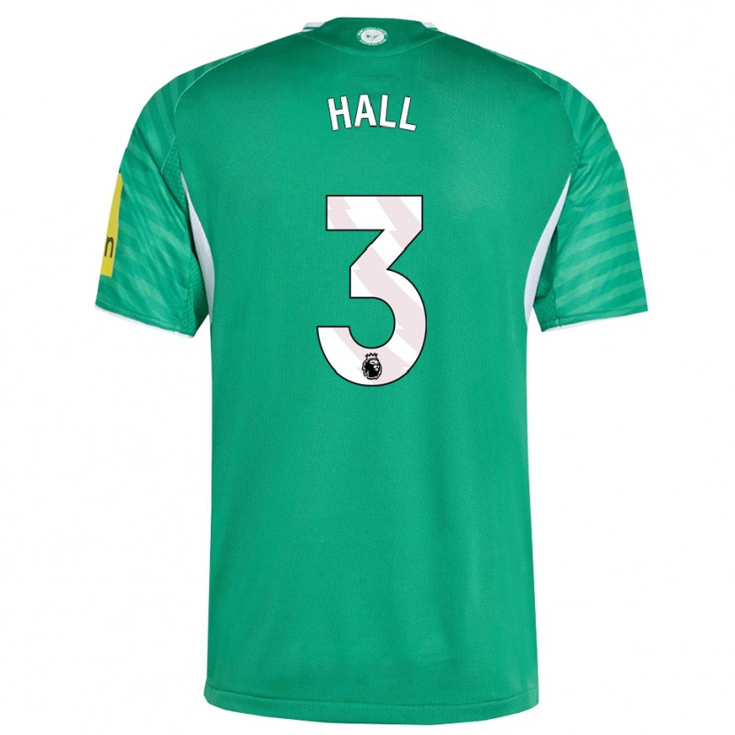 Danxen Män Lewis Hall #3 Grön Vit Bortatröja Matchtröjor 2025/26 Tröjor T-Tröja