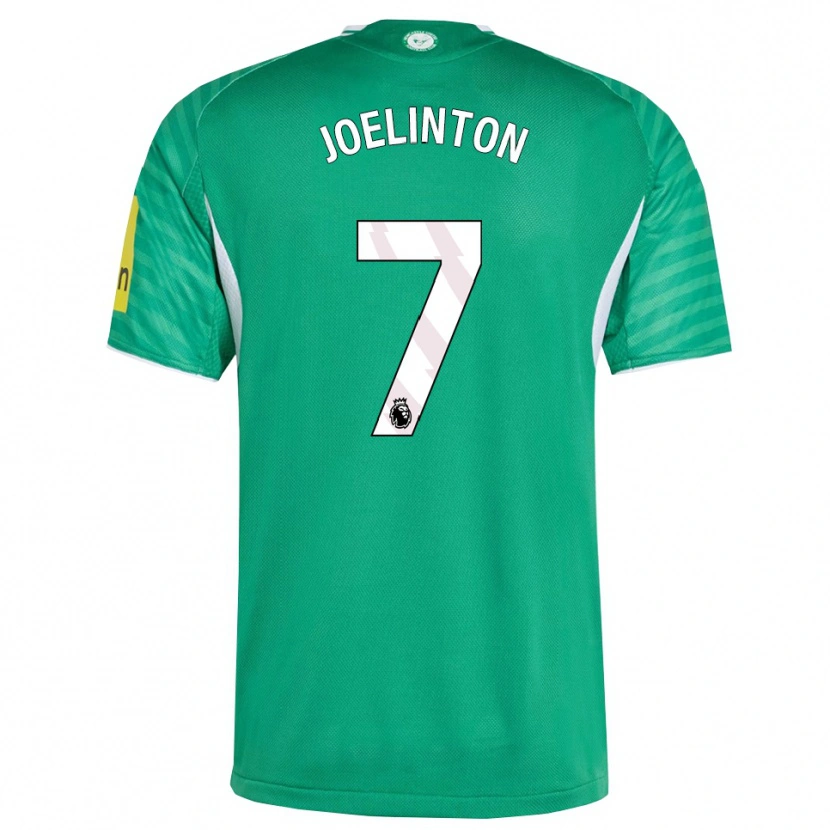 Danxen Män Joelinton #7 Grön Vit Bortatröja Matchtröjor 2025/26 Tröjor T-Tröja