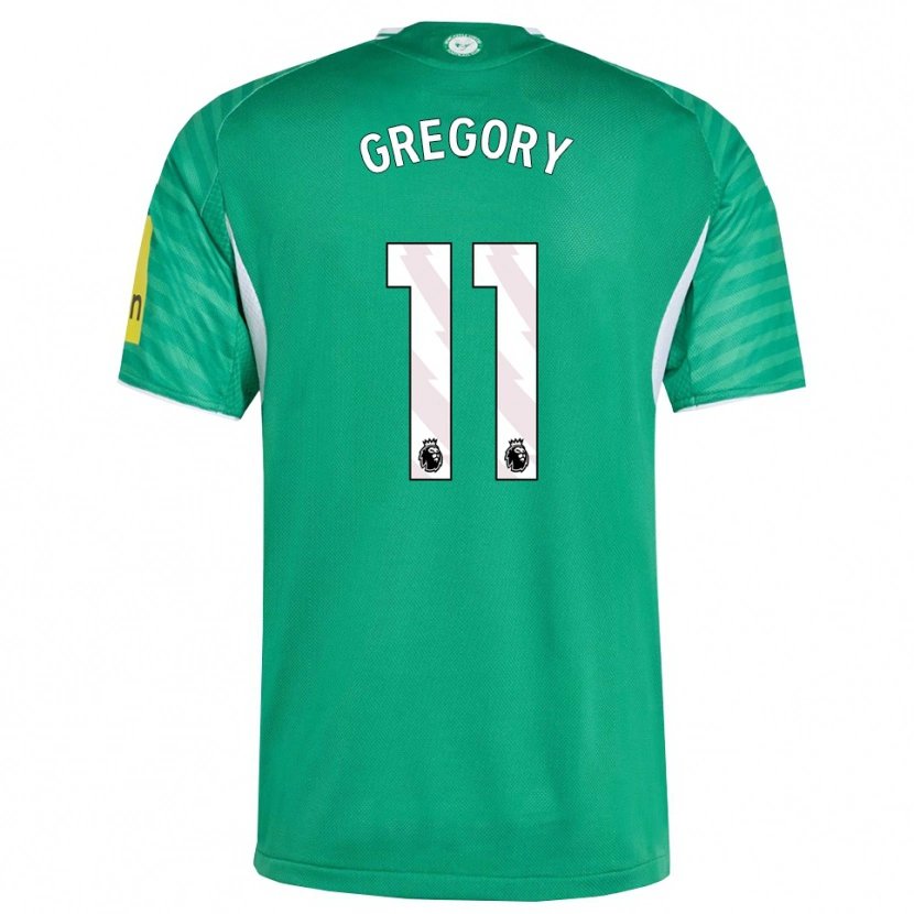 Danxen Män Freya Gregory #11 Grön Vit Bortatröja Matchtröjor 2025/26 Tröjor T-Tröja
