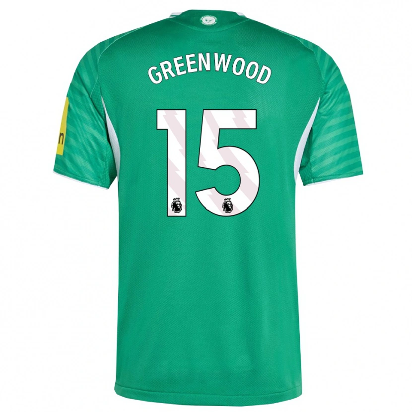 Danxen Män Hannah Greenwood #15 Grön Vit Bortatröja Matchtröjor 2025/26 Tröjor T-Tröja