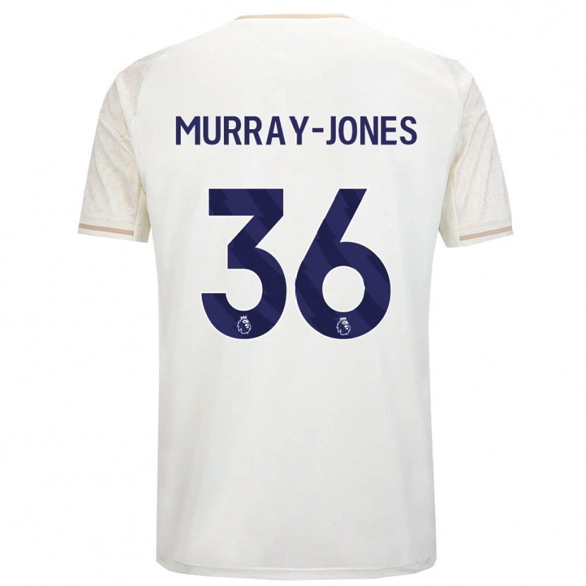 Danxen Män George Murray-Jones #36 Benvit Svart Bortatröja Matchtröjor 2025/26 Tröjor T-Tröja