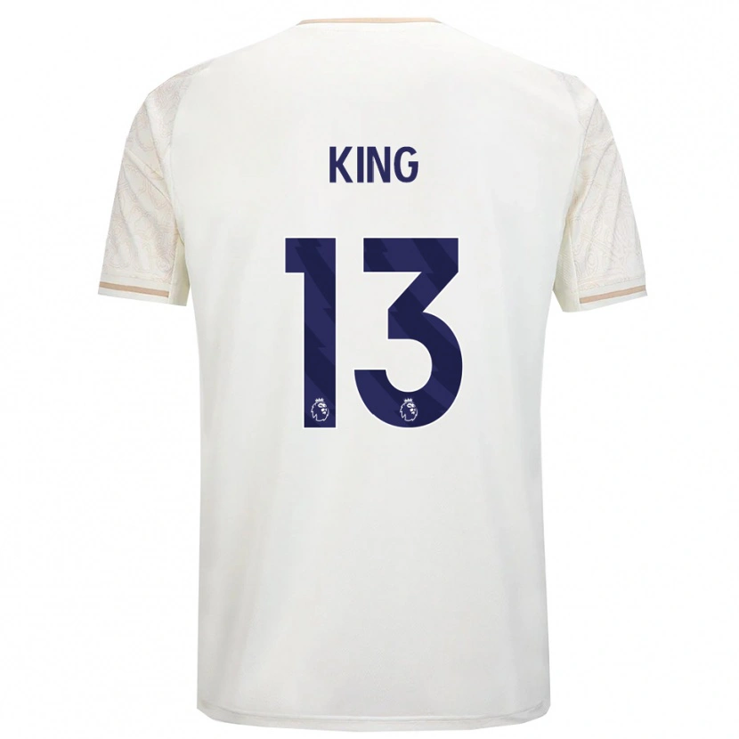 Danxen Män Leo King #13 Benvit Svart Bortatröja Matchtröjor 2025/26 Tröjor T-Tröja