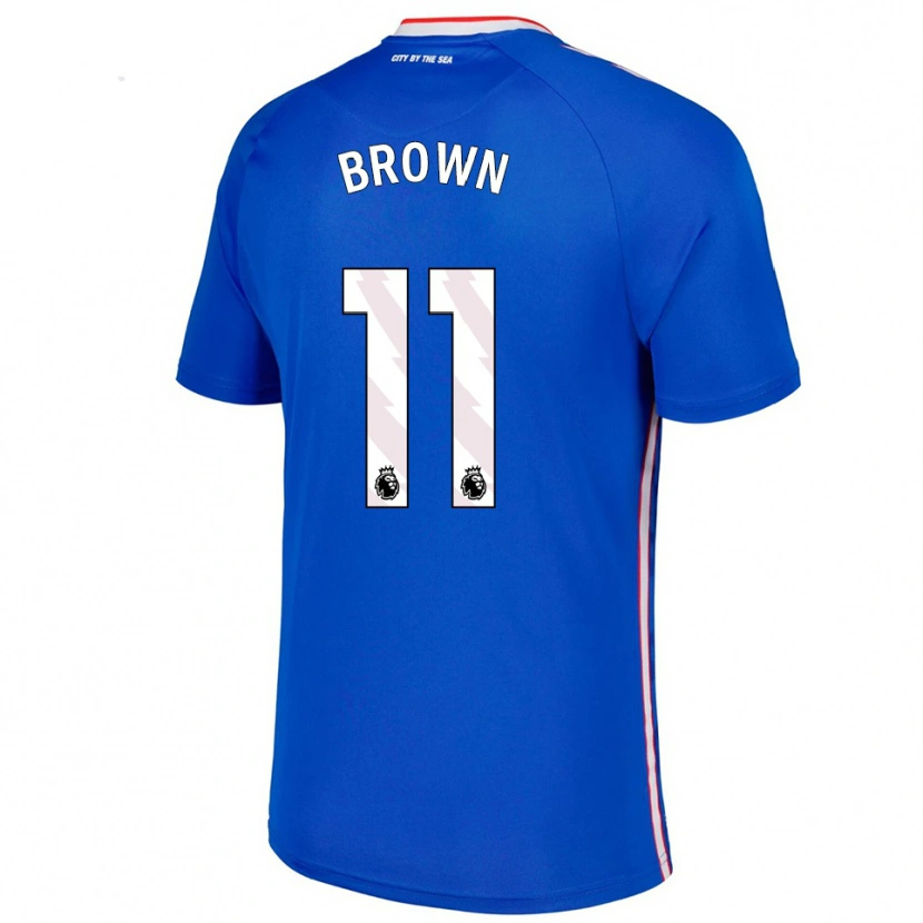 Danxen Män Jessica Brown #11 Blå Vit Bortatröja Matchtröjor 2025/26 Tröjor T-Tröja