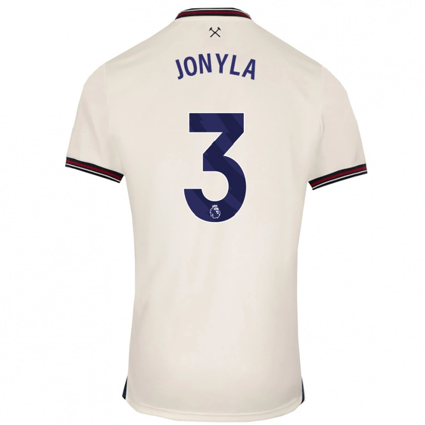 Danxen Män Tomas Jonyla #3 Benvit Bortatröja Matchtröjor 2025/26 Tröjor T-Tröja