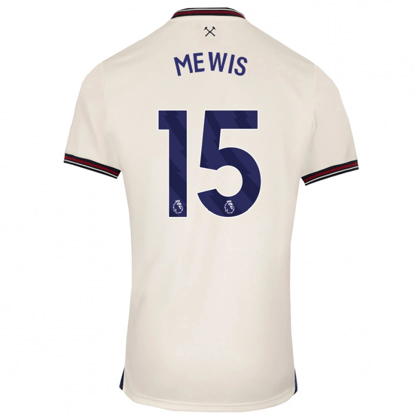 Danxen Män Kristie Mewis #15 Benvit Bortatröja Matchtröjor 2025/26 Tröjor T-Tröja