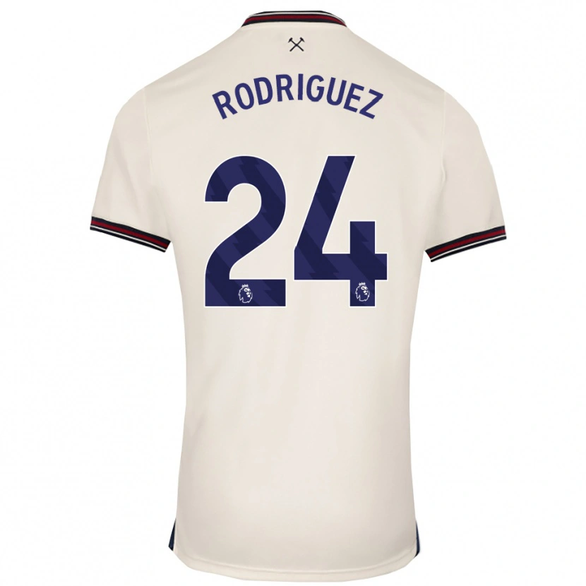 Danxen Män Guido Rodríguez #24 Benvit Bortatröja Matchtröjor 2025/26 Tröjor T-Tröja