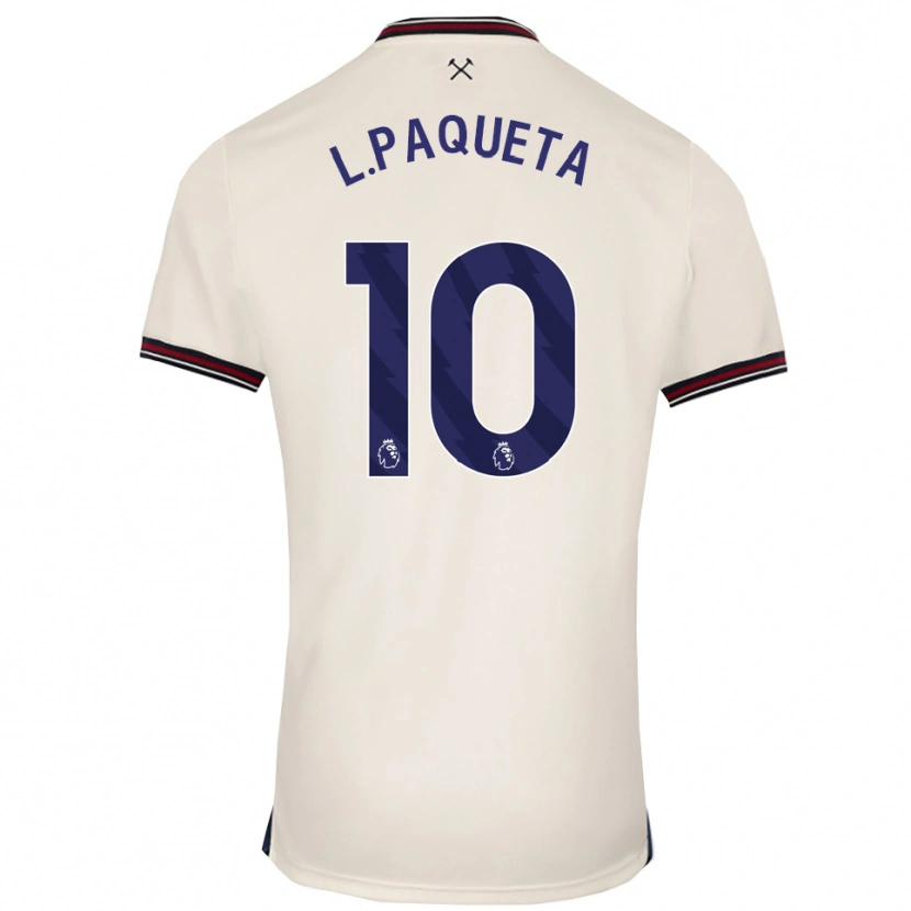 Danxen Män Lucas Paquetá #10 Benvit Bortatröja Matchtröjor 2025/26 Tröjor T-Tröja