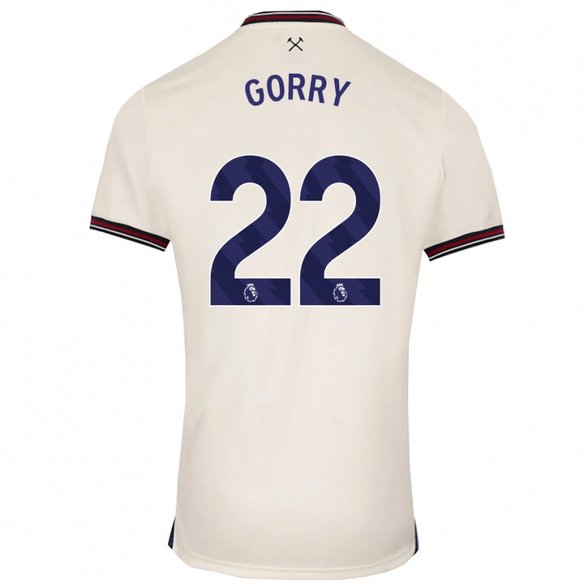 Danxen Män Katrina Gorry #22 Benvit Bortatröja Matchtröjor 2025/26 Tröjor T-Tröja