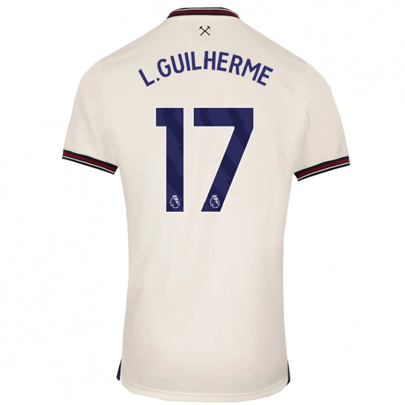 Danxen Män Luis Guilherme #17 Benvit Bortatröja Matchtröjor 2025/26 Tröjor T-Tröja