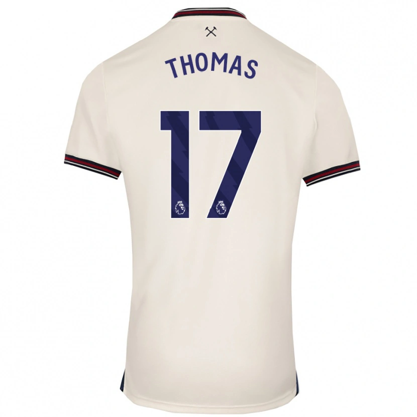 Danxen Män Isaac Thomas #17 Benvit Bortatröja Matchtröjor 2025/26 Tröjor T-Tröja