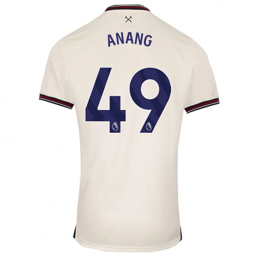 Danxen Män Joseph Anang #49 Benvit Bortatröja Matchtröjor 2025/26 Tröjor T-Tröja