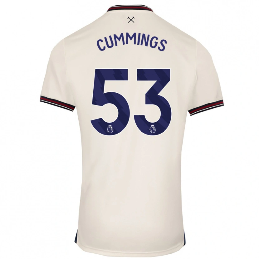 Danxen Män Daniel Cummings #53 Benvit Bortatröja Matchtröjor 2025/26 Tröjor T-Tröja
