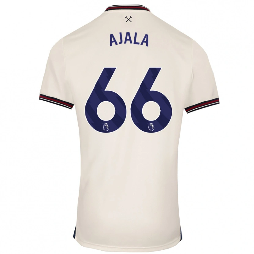 Danxen Män Joshua Ajala #66 Benvit Bortatröja Matchtröjor 2025/26 Tröjor T-Tröja