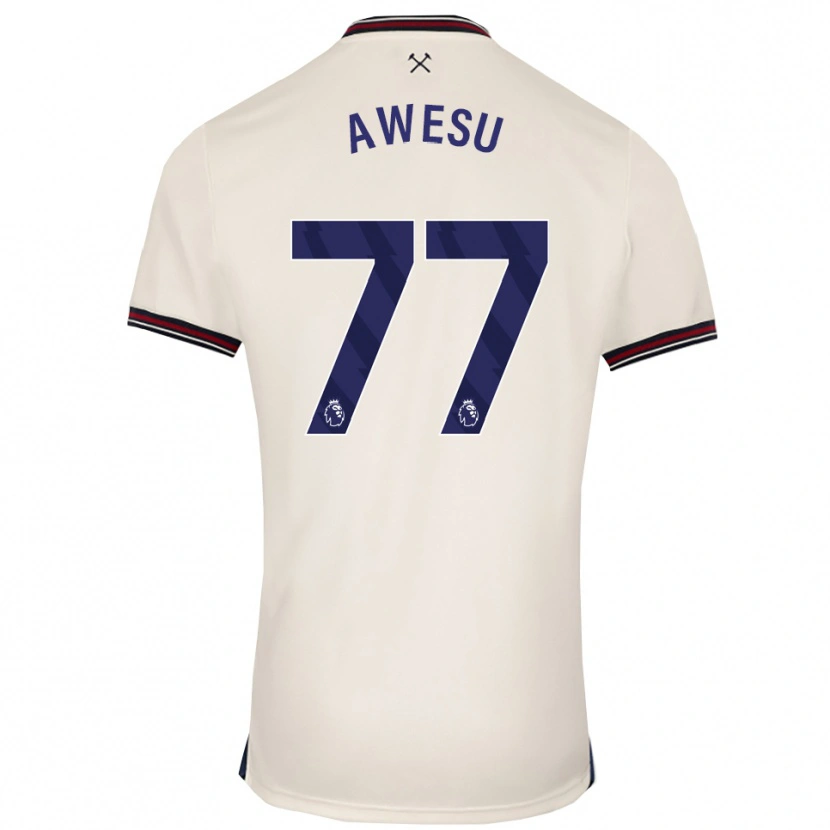 Danxen Män Lanre Awesu #77 Benvit Bortatröja Matchtröjor 2025/26 Tröjor T-Tröja