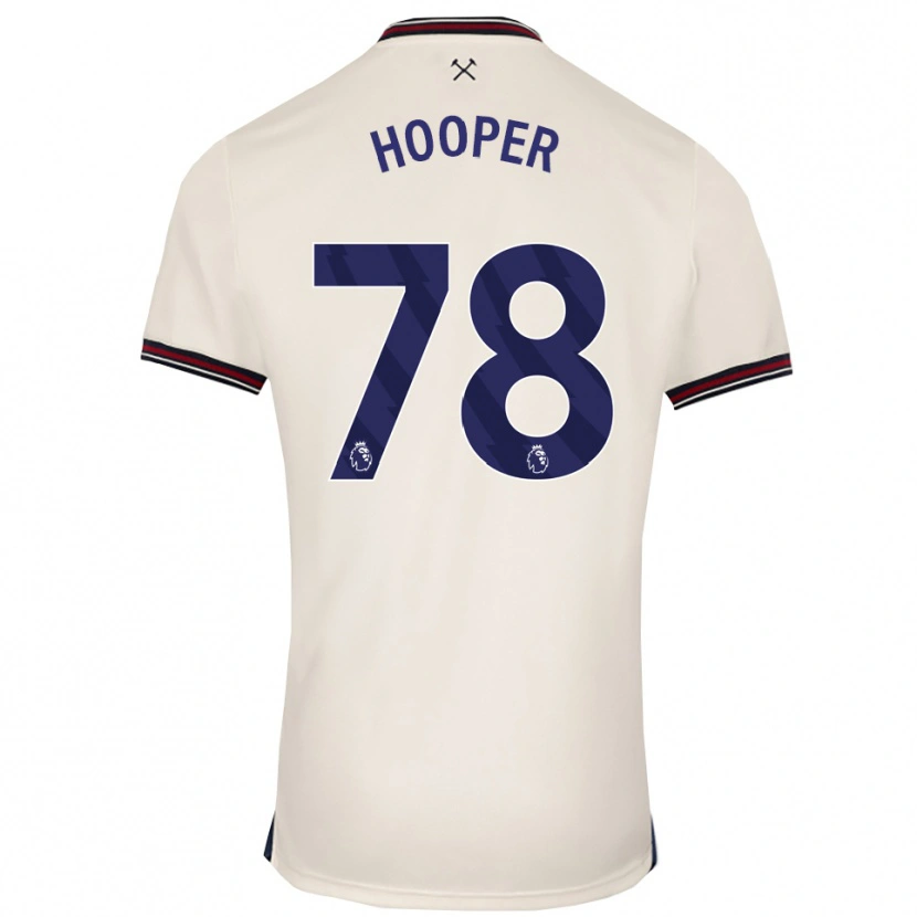 Danxen Män Finley Hooper #78 Benvit Bortatröja Matchtröjor 2025/26 Tröjor T-Tröja