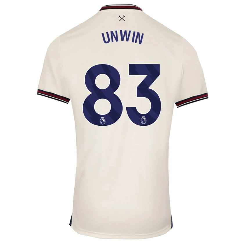 Danxen Män Jonathan Unwin #83 Benvit Bortatröja Matchtröjor 2025/26 Tröjor T-Tröja