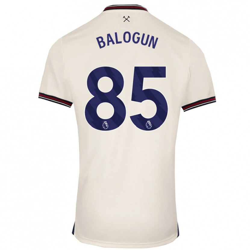 Danxen Män Majid Balogun #85 Benvit Bortatröja Matchtröjor 2025/26 Tröjor T-Tröja