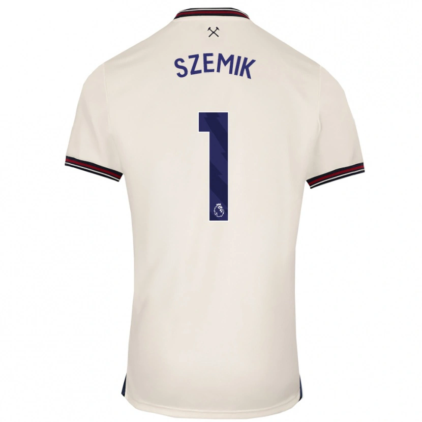 Danxen Män Kinga Szemik #1 Benvit Bortatröja Matchtröjor 2025/26 Tröjor T-Tröja