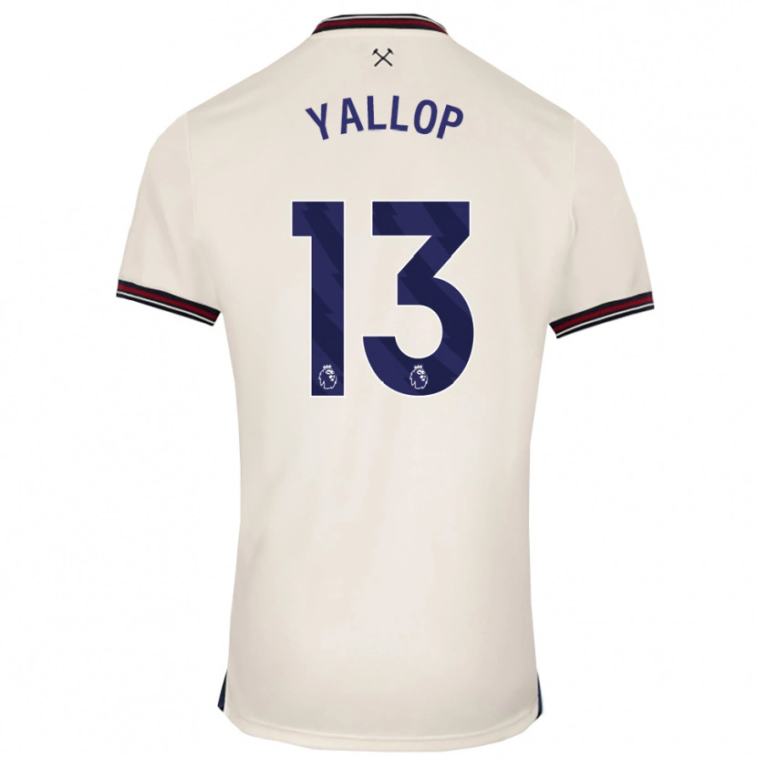 Danxen Män Tameka Yallop #13 Benvit Bortatröja Matchtröjor 2025/26 Tröjor T-Tröja