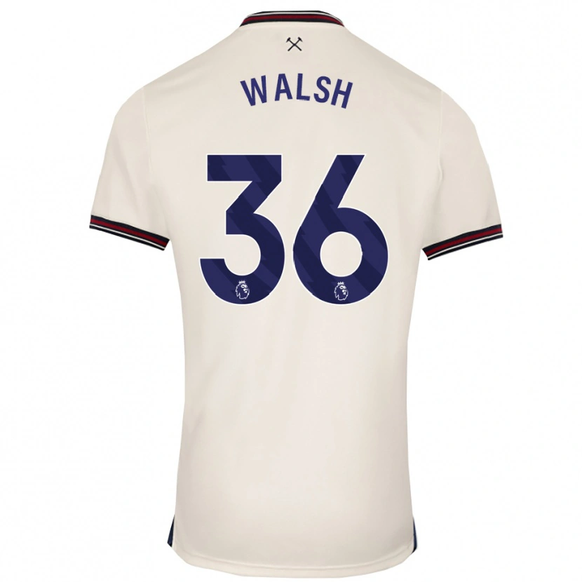 Danxen Män Soraya Walsh #36 Benvit Bortatröja Matchtröjor 2025/26 Tröjor T-Tröja