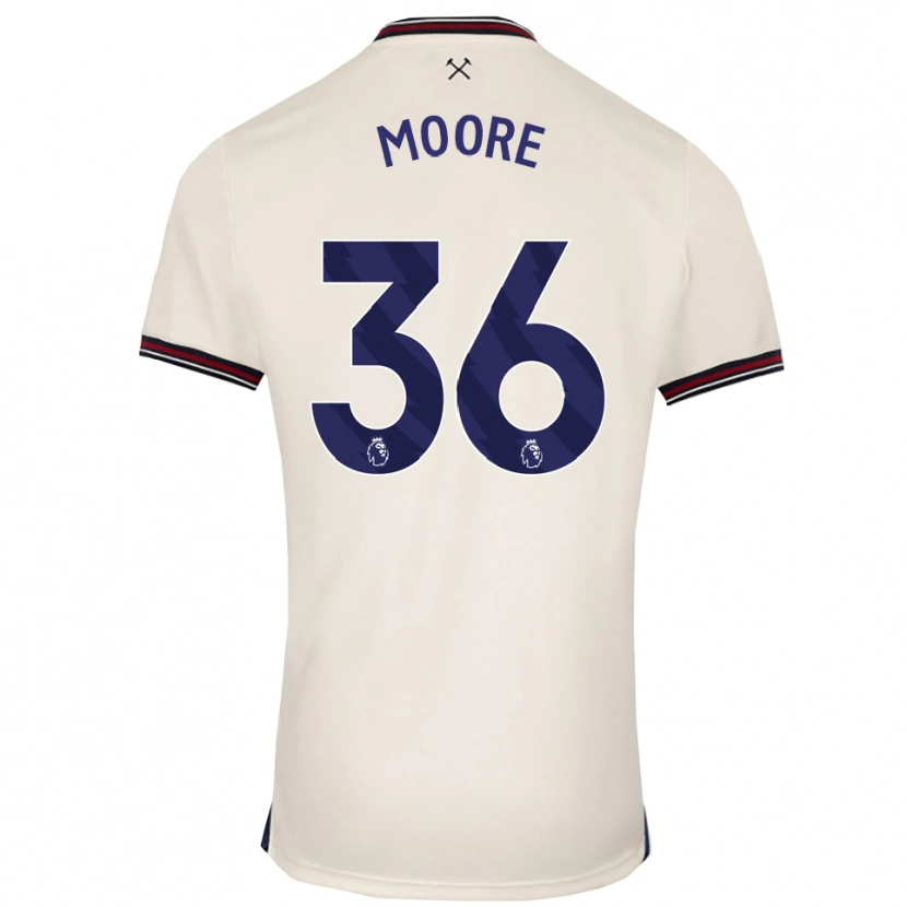 Danxen Män Sean Moore #36 Benvit Bortatröja Matchtröjor 2025/26 Tröjor T-Tröja