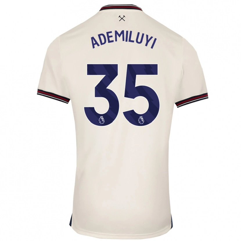 Danxen Män Princess Ademiluyi #35 Benvit Bortatröja Matchtröjor 2025/26 Tröjor T-Tröja