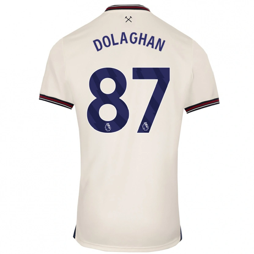 Danxen Män Brad Dolaghan #87 Benvit Bortatröja Matchtröjor 2025/26 Tröjor T-Tröja