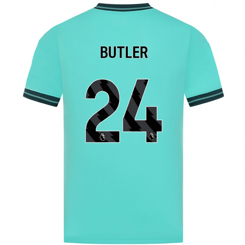 Danxen Män Elli Butler #24 Himmelsblå Grön Bortatröja Matchtröjor 2025/26 Tröjor T-Tröja