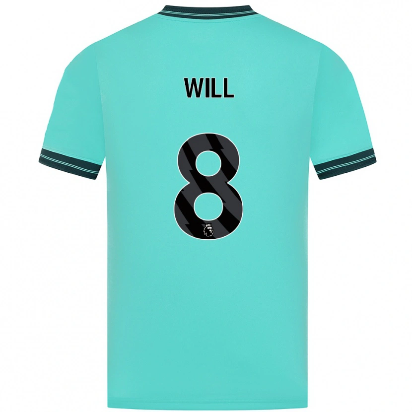 Danxen Män Merrick Will #8 Himmelsblå Grön Bortatröja Matchtröjor 2025/26 Tröjor T-Tröja
