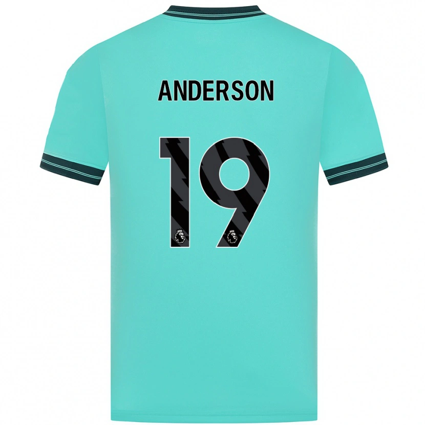 Danxen Män Becky Anderson #19 Himmelsblå Grön Bortatröja Matchtröjor 2025/26 Tröjor T-Tröja