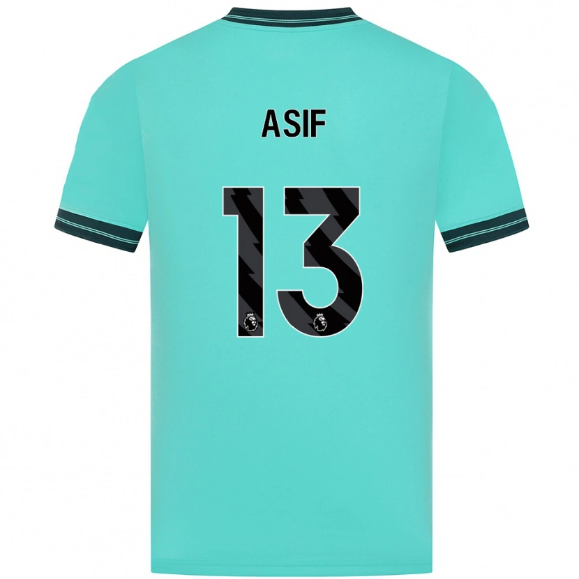 Danxen Män Daston Asif #13 Himmelsblå Grön Bortatröja Matchtröjor 2025/26 Tröjor T-Tröja