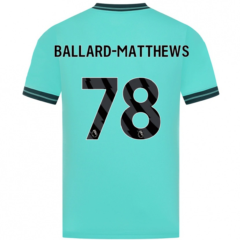 Danxen Män Emilio Ballard-Matthews #78 Himmelsblå Grön Bortatröja Matchtröjor 2025/26 Tröjor T-Tröja